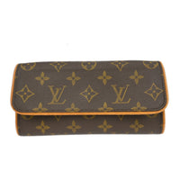 Louis Vuitton Twin Handbag Monogram Canvas Brown Canvas Clutche & Pouche Bag (Authentic Pre-Loved)