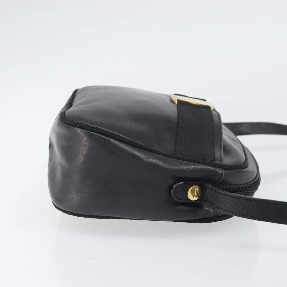 Salvatore Ferragamo Vara Bow Camera Shoulder Bag Leather Black Leather Shoulder Bag Bag (Pre-Loved)