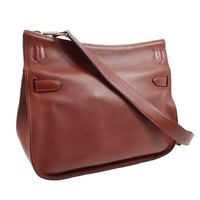 Hermes Jypsiere Bag Swift Burgundy Leather Shoulder Bag Bag (Pre-Loved)