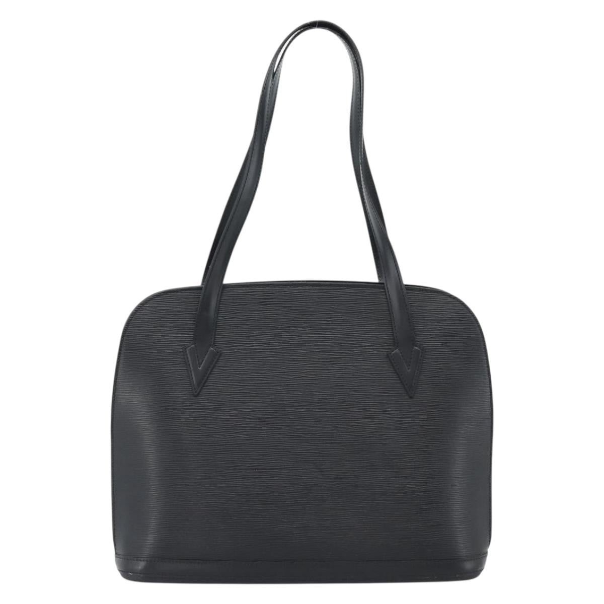 Louis Vuitton Lussac Handbag Epi Leather Black Leather Shoulder Bag Bag (Authentic Pre-Loved)