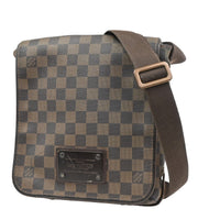 Louis Vuitton Brooklyn Handbag Damier Brown Canvas Shoulder Bag Bag (Pre-Loved)