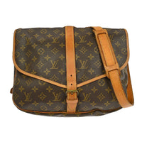 Louis Vuitton Louis Vuitton Saumur Handbag Monogram Canvas Brown Canvas Shoulder Bag Bag (Pre-Loved)