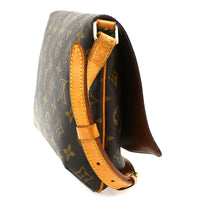 Louis Vuitton Musette Tango Handbag Monogram Canvas Brown Canvas Shoulder Bag Bag (Authentic Pre-Loved)