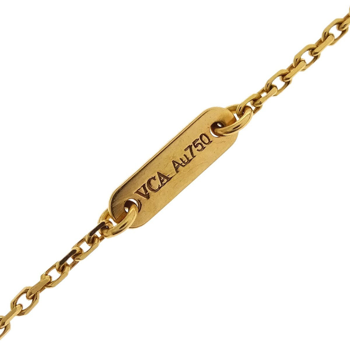 Van Cleef & Arpels Van Cleef & Arpels Sweet Alhambra Carnelian 18K Yellow Gold Pendant Necklace (Authentic Pre-Loved)
