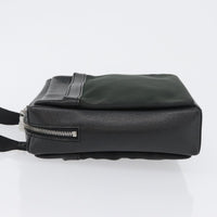 Louis Vuitton Sayan Messenger Bag Taiga Leather And Canvas Black Leather Shoulder Bag Bag (Authentic Pre-Loved)