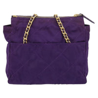 Prada Re-Edition 1995 Chain Tote Quilted Re-Nylon Purple Nylon Shoulder Bag Bag (Pre-Loved)