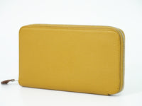 Hermes Azap Silkin Epsom Leather Silk Beige Leather Wallets Accessory (Authentic Pre-Loved)
