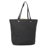 Salvatore Ferragamo Gancini Tote Canvas Black Canvas Tote Bag Bag (Pre-Loved)
