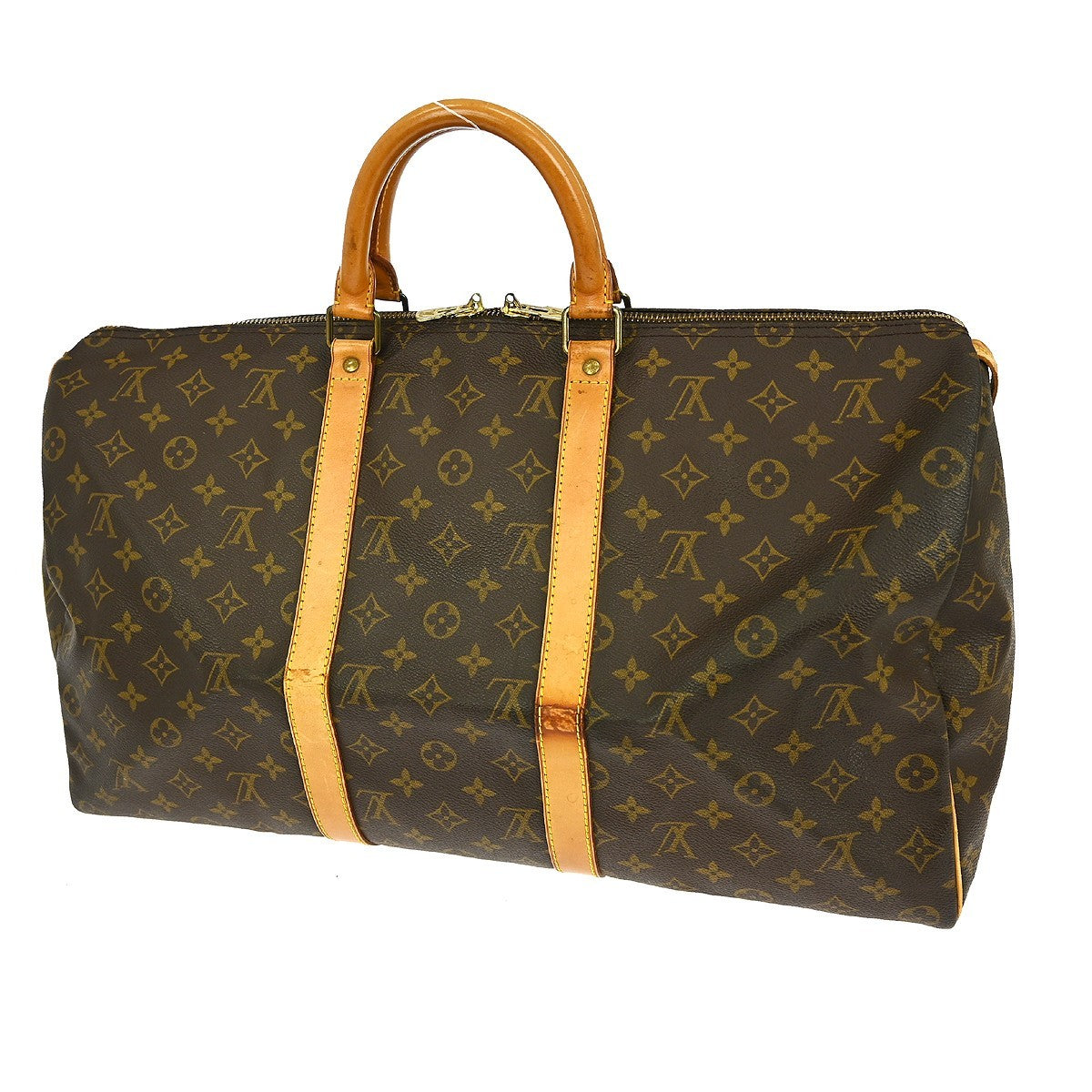 Louis Vuitton Louis Vuitton Keepall Bag Monogram Canvas Brown Canvas Travel Bag Bag (Pre-Loved)