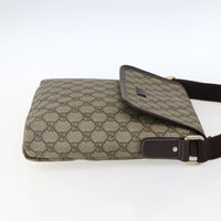 Gucci Flap Messenger Gg Coated Canvas Beige Canvas Shoulder Bag Bag (Authentic Pre-Loved)