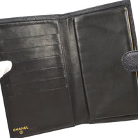 Chanel Timeless Cc French Wallet Caviar Black Leather Wallets Accessory (Authentic Pre-Loved)