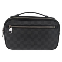 Louis Vuitton Ambler Waist Bag Damier Graphite Gray Canvas Shoulder Bag Bag (Authentic Pre-Loved)