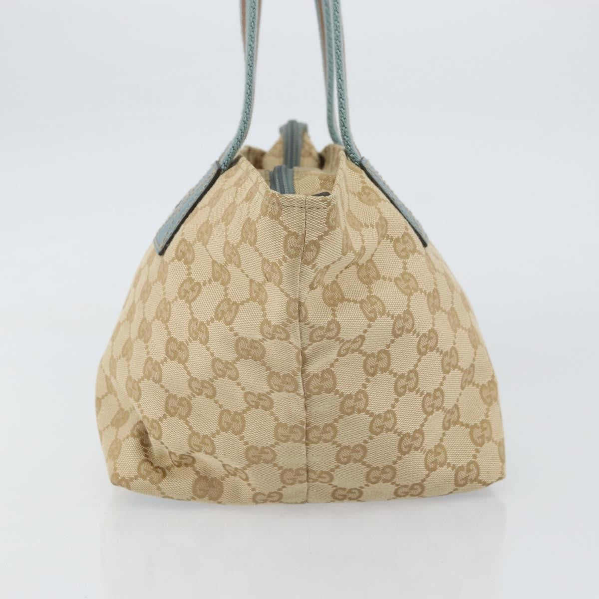 Gucci Web Zip Tote Gg Canvas Beige Canvas Tote Bag Bag (Authentic Pre-Loved)