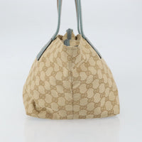 Gucci Web Zip Tote Gg Canvas Beige Canvas Tote Bag Bag (Authentic Pre-Loved)