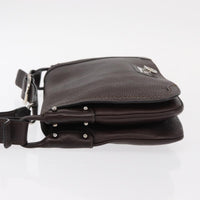 Salvatore Ferragamo Gancini Shoulder Bag Leather Brown Leather Shoulder Bag Bag (Authentic Pre-Loved)