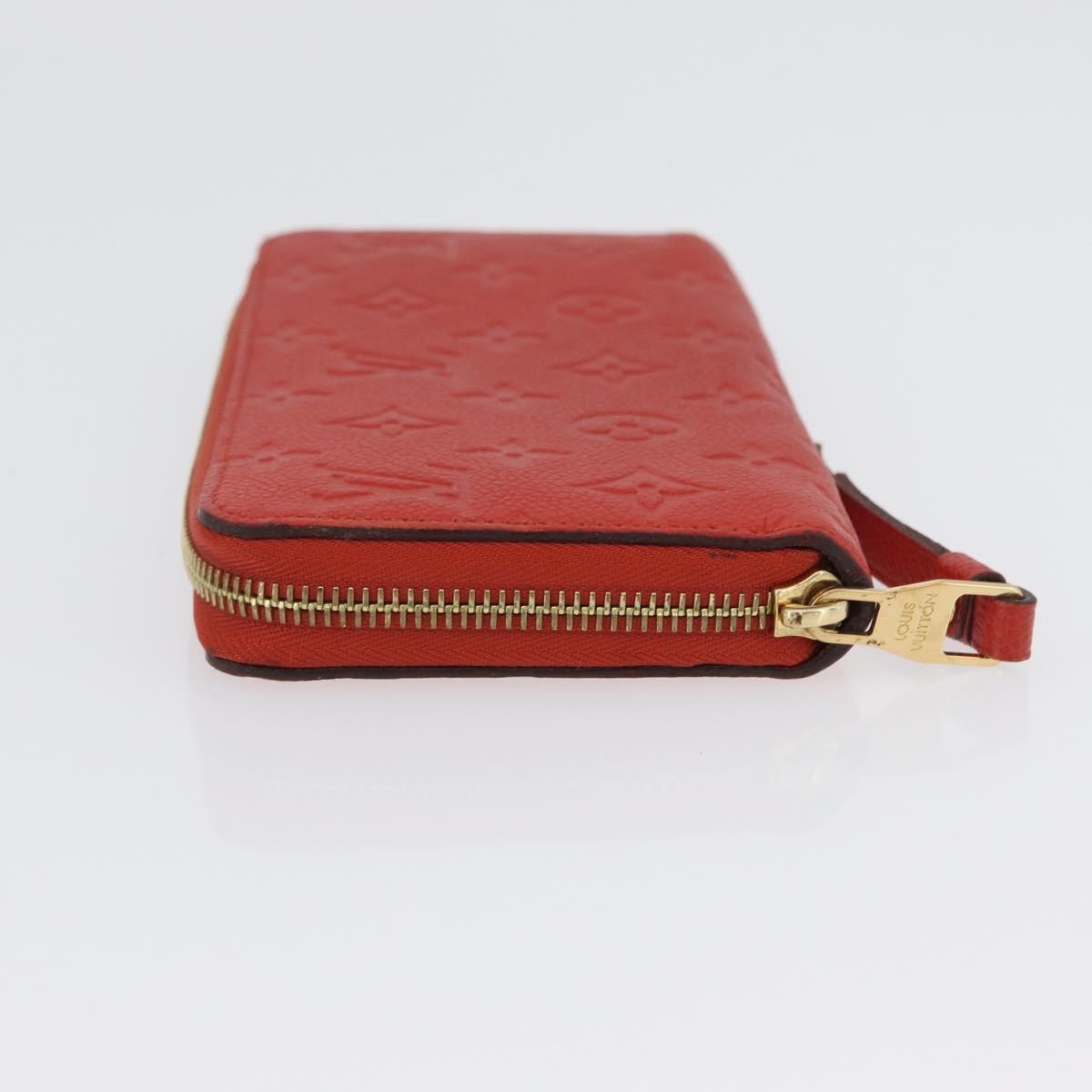 Louis Vuitton Portefeuille Zippy Monogramme Empreinte Monogramme Empreinte Orange Leather Wallets Accessory (Authentic Pre-Loved)