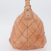 Chanel Cloudy Bundle Hobo Quilted Lambskin Orange Leather Shoulder Bag Bag (Authentic Pre-Loved)