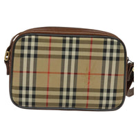 Burberry Camera Bag Vintage Check Canvas Beige Canvas Shoulder Bag Bag (Authentic Pre-Loved)