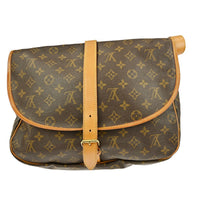 Louis Vuitton Louis Vuitton Saumur Handbag Monogram Canvas Brown Canvas Shoulder Bag Bag (Pre-Loved)