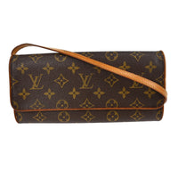 Louis Vuitton Louis Vuitton Twin Handbag Monogram Canvas Brown Canvas Clutche & Pouche Bag (Authentic Pre-Loved)