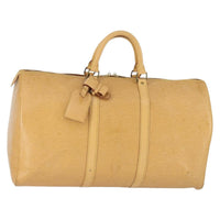 Louis Vuitton Keepall Bag Epi Leather Beige Leather Travel Bag Bag (Pre-Loved)