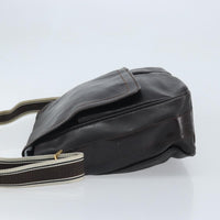 Salvatore Ferragamo Vintage Shoulder Bag Leather Brown Leather Shoulder Bag Bag (Authentic Pre-Loved)
