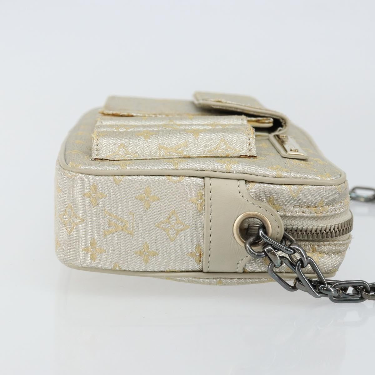 Louis Vuitton Mckenna Shoulder Bag Mini Lin Gold Canvas Bag (Pre-Loved)