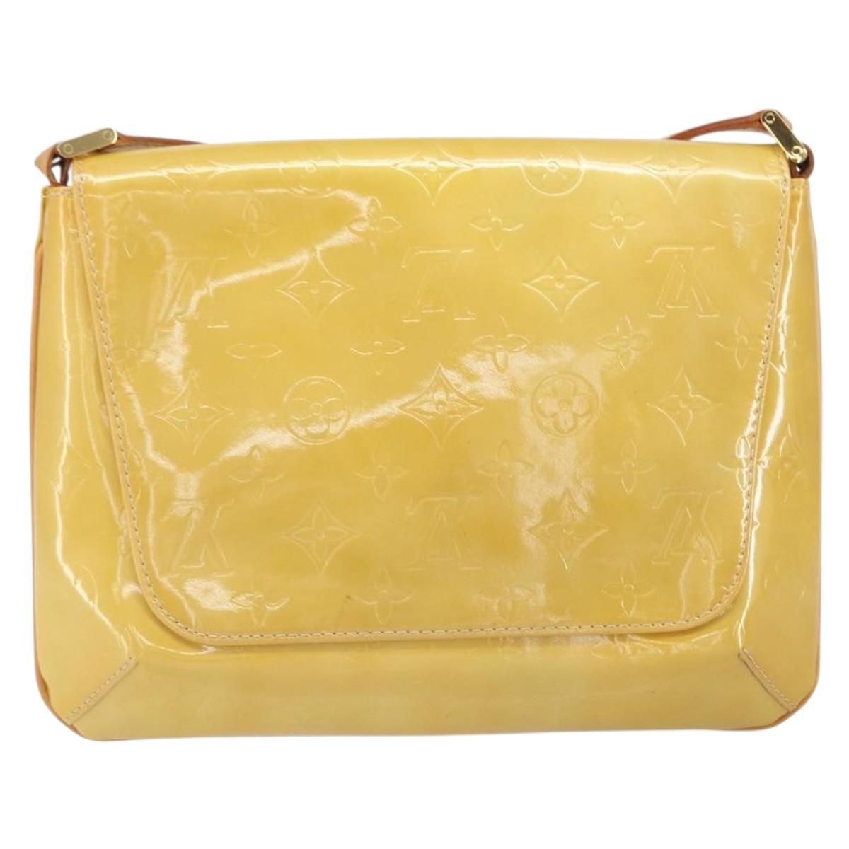 Louis Vuitton Thompson Street Handbag Monogram Vernis Beige Patent_Leather Shoulder Bag Bag (Pre-Loved)