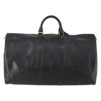 Louis Vuitton Keepall Bag Epi Leather Black Leather Travel Bag Bag (Pre-Loved)