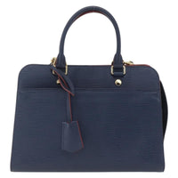 Louis Vuitton Vaneau Handbag Epi Leather Blue Leather Handbag (Authentic Pre-Loved)