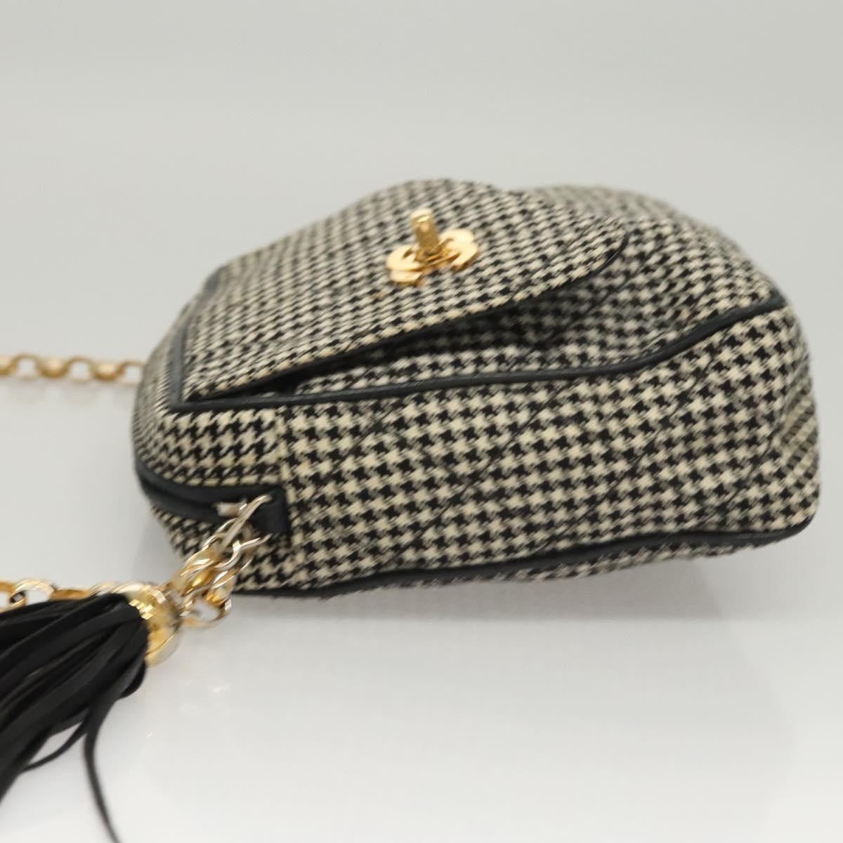 Chanel Vintage Front Pocket Camera Bag Canvas White Canvas Shoulder Bag Bag (Authentic Pre-Loved)