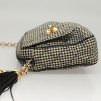 Chanel Vintage Front Pocket Camera Bag Canvas White Canvas Shoulder Bag Bag (Authentic Pre-Loved)