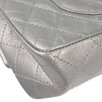 Chanel Reissue 2.55 Double Compartment Flap Bag Quilted Aged Calfskin Silver Calfskin Shoulder Bag Bag (Pre-Loved)