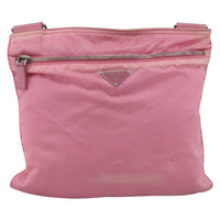 Prada Front Pocket Messenger Bag Tessuto Pink Nylon Shoulder Bag Bag (Authentic Pre-Loved)