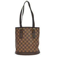 Louis Vuitton Marais Bucket Bag Damier Brown Canvas Shoulder Bag Bag (Authentic Pre-Loved)