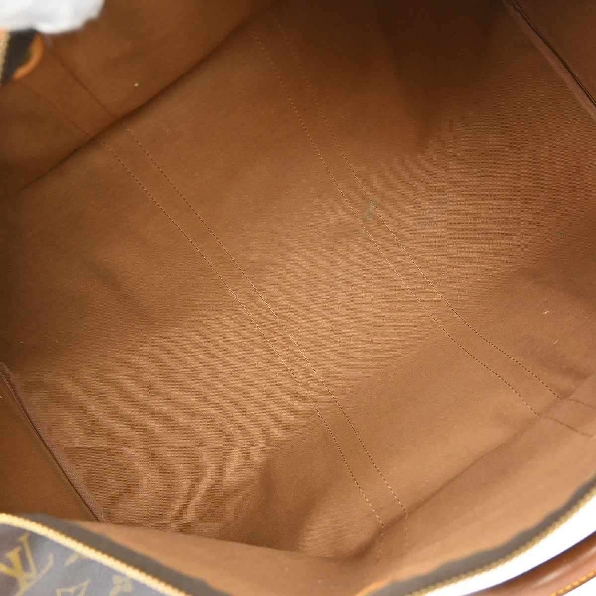 Louis Vuitton Keepall Bag Monogram Canvas Brown Canvas Travel Bag Bag (Authentic Pre-Loved)