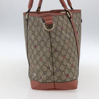 Gucci Joy Plus Tote Gg Coated Canvas With Leather Beige Canvas Tote Bag Bag (Pre-Loved)