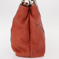 Gucci Vintage Bamboo Handle Bag Leather Red Leather Handbag (Authentic Pre-Loved)