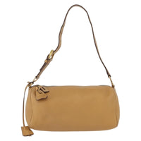 Prada Vintage Shoulder Bag Leather Brown Leather Shoulder Bag Bag (Authentic Pre-Loved)