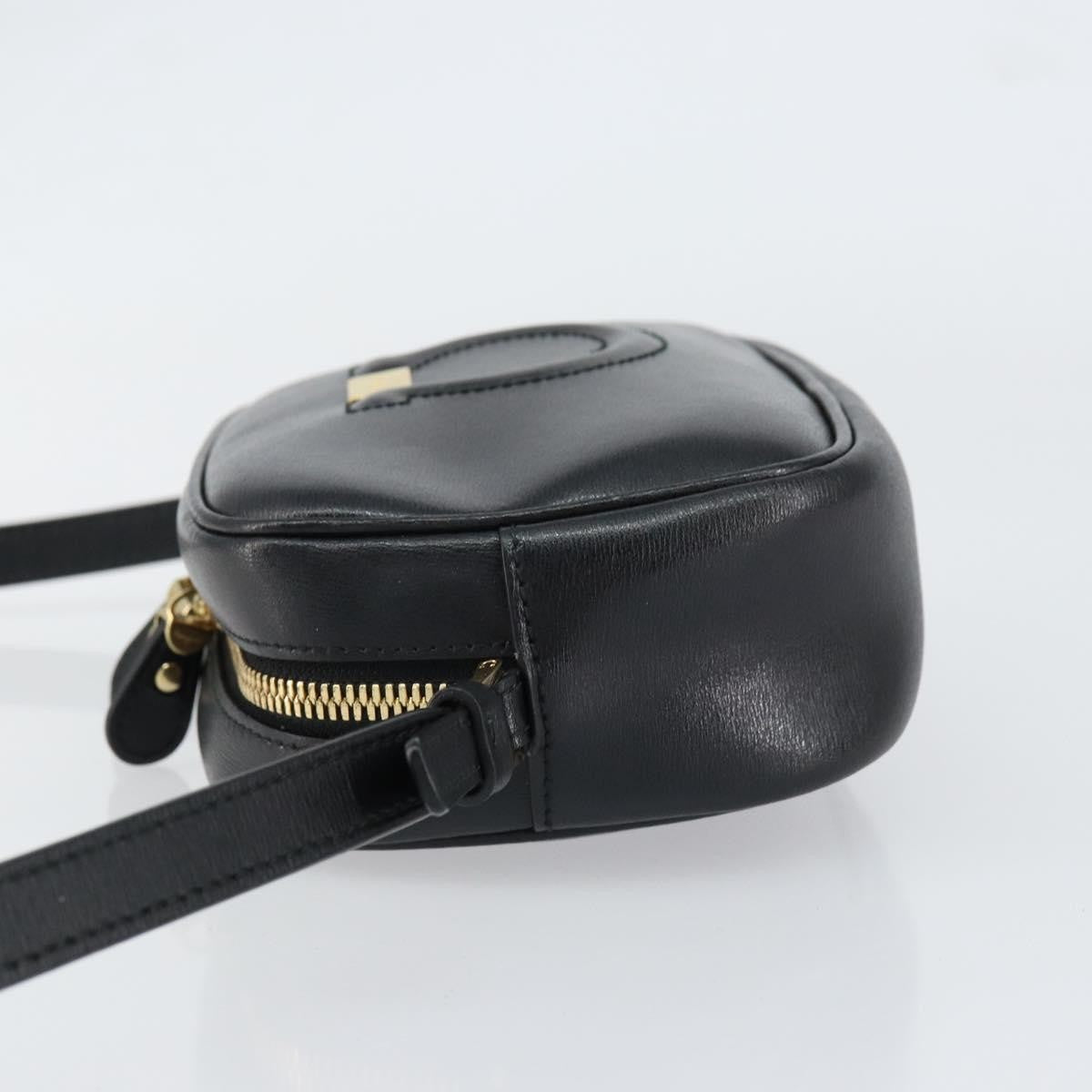 Salvatore Ferragamo City Camera Bag Leather Black Leather Shoulder Bag Bag (Pre-Loved)