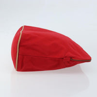 Hermes Bolide Pouch Canvas Red Canvas Clutche & Pouche Bag (Authentic Pre-Loved)