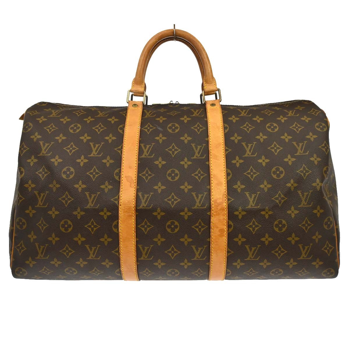 Louis Vuitton Keepall Bag Monogram Canvas Brown Canvas Travel Bag Bag (Pre-Loved)