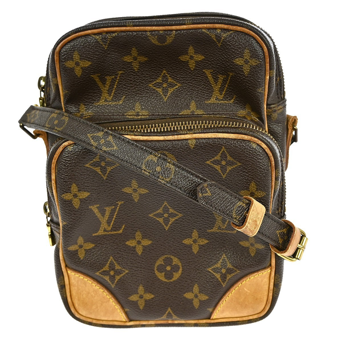 Louis Vuitton Amazone Bag Monogram Canvas Brown Canvas Shoulder Bag Bag (Authentic Pre-Loved)