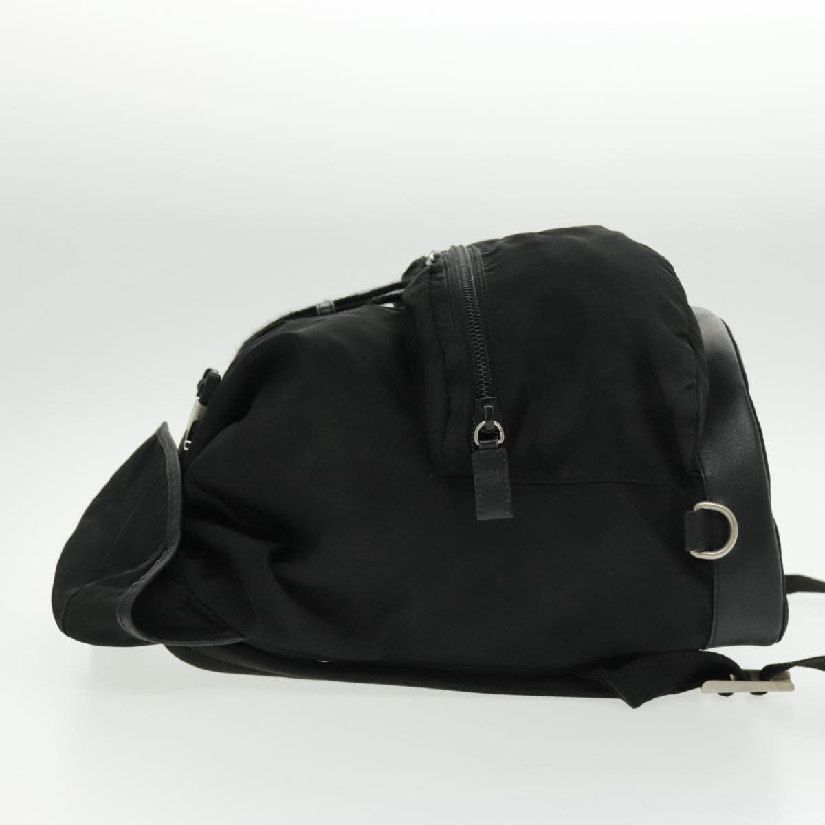 Prada Double Front Pocket Backpack Tessuto Black Nylon Backpack Bag (Authentic Pre-Loved)