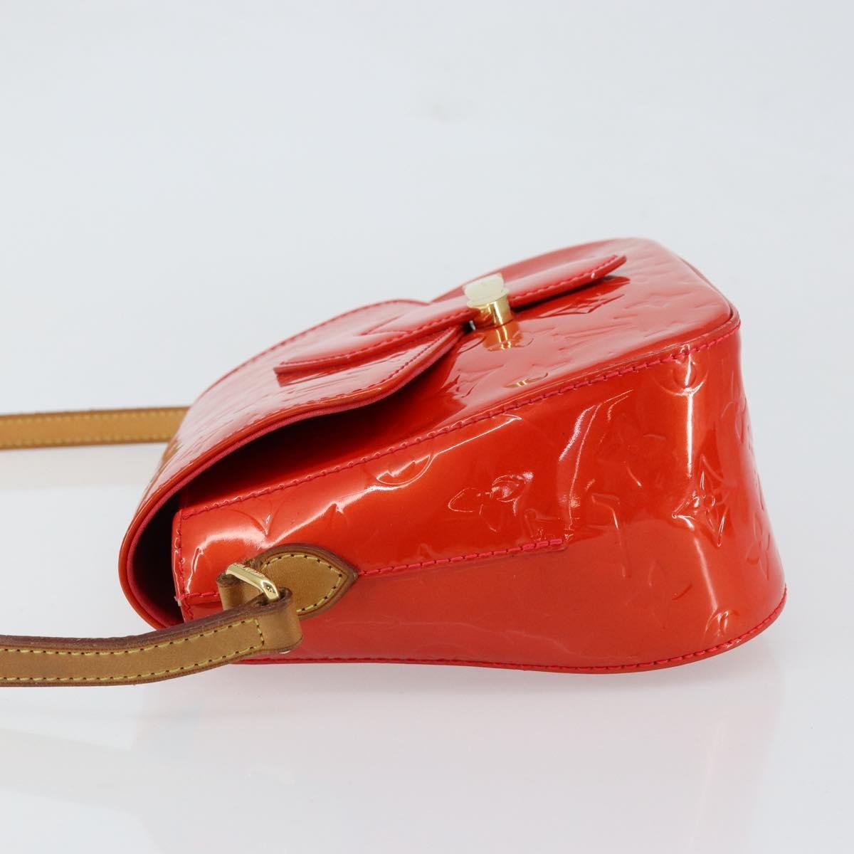 Louis Vuitton Louis Vuitton Bellflower Handbag Monogram Vernis Red Patent_Leather Shoulder Bag Bag (Pre-Loved)