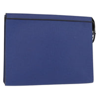 Louis Vuitton Pochette Voyage Taiga Leather Blue Leather Clutche & Pouche Bag (Authentic Pre-Loved)