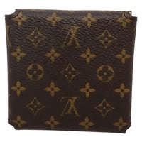 Louis Vuitton Case Jewelry Box Canvas Brown Canvas Wallets Accessory (Authentic Pre-Loved)