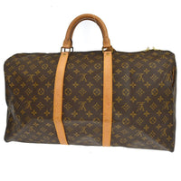 Louis Vuitton Louis Vuitton Keepall Bag Monogram Canvas Brown Canvas Travel Bag Bag (Pre-Loved)