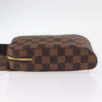 Louis Vuitton Geronimos Waist Bag Damier Brown Canvas Shoulder Bag Bag (Authentic Pre-Loved)