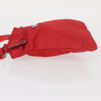 Prada Flat Messenger Bag Tessuto Red Nylon Shoulder Bag Bag (Pre-Loved)